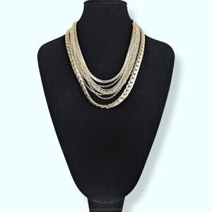 🍁V. Continental 10-Strand Chain Necklace